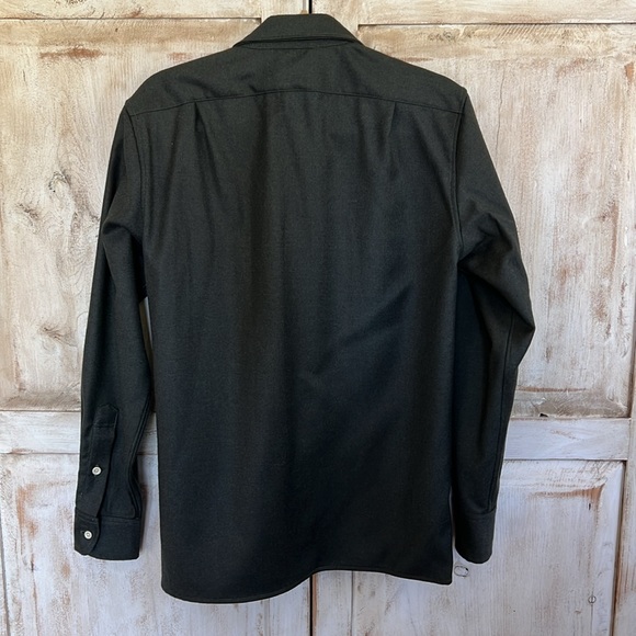 Dyer & Jenkins forrest green wool shirt jacket (S) - Picture 2 of 7